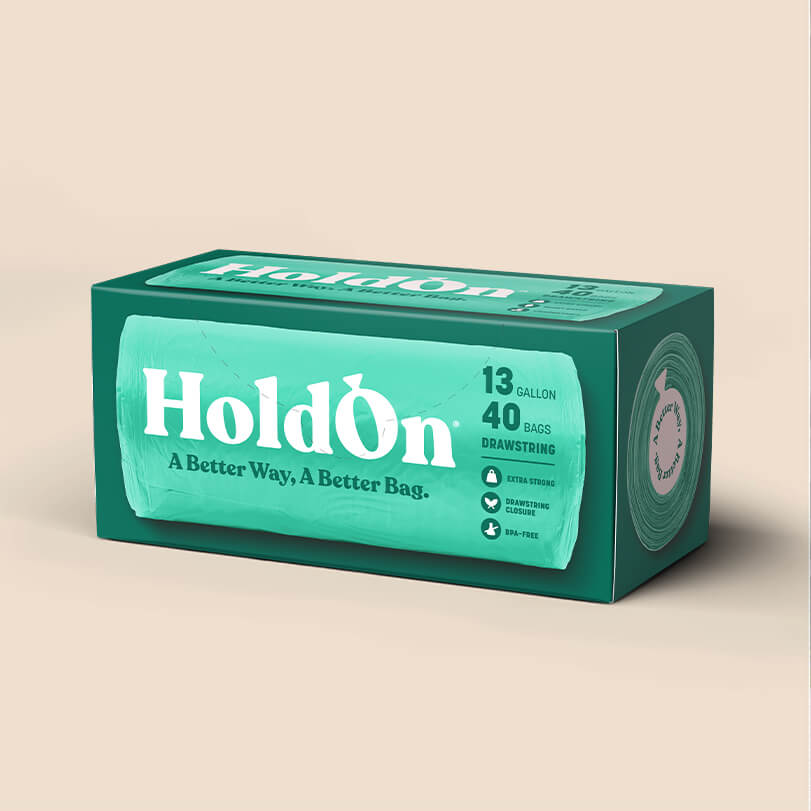 HoldOn Compostable Tall Kitchen Trash Bags