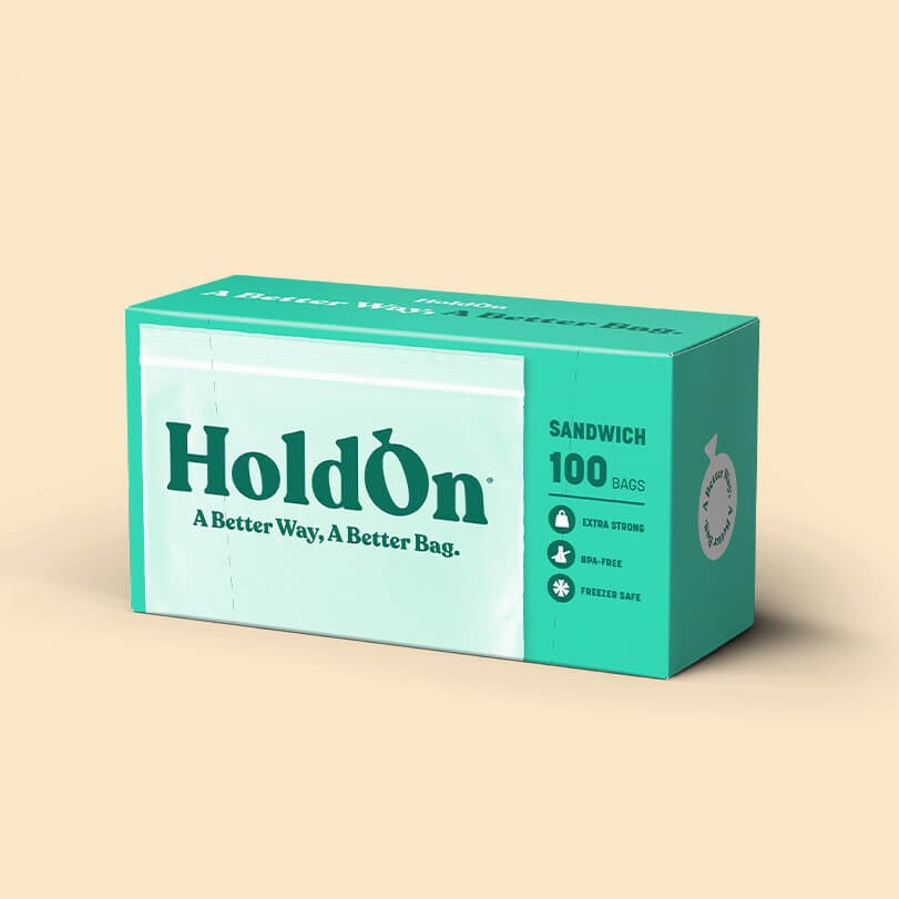 HoldOn Compostable Zipseal Sandwich Bags