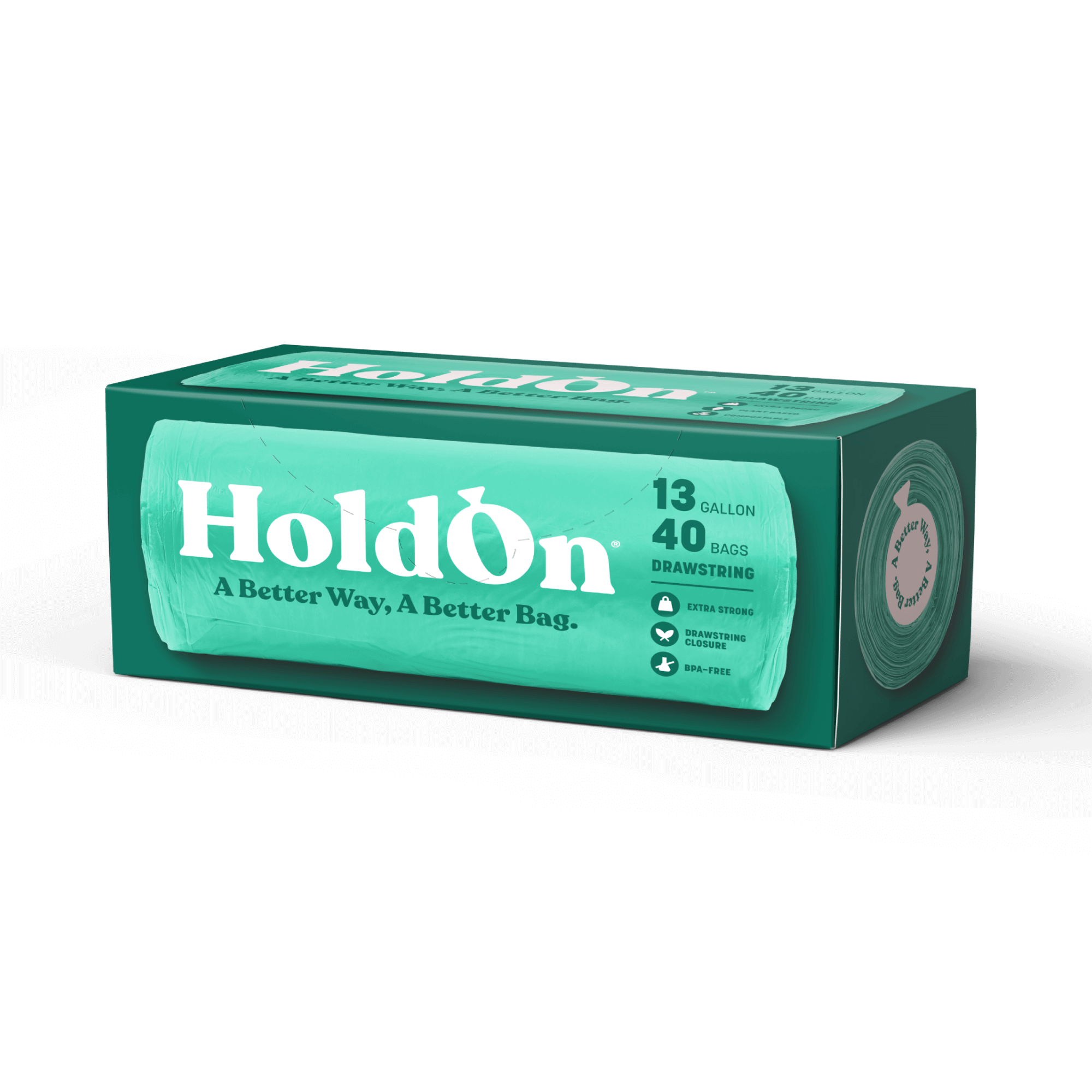 HoldOn Compostable Tall Kitchen Trash Bags